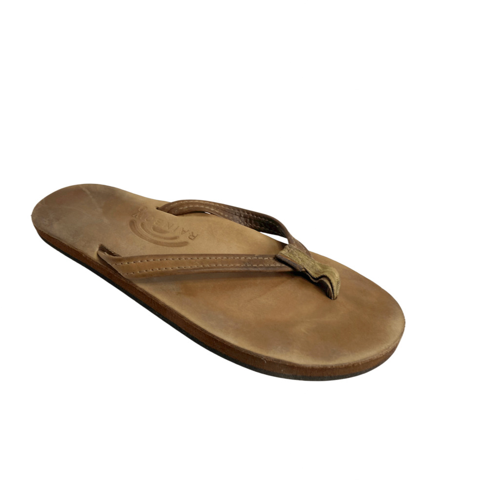 Rainbow Flip Flop Sandals Skinny Strap Medium (Sz 6.5, 7, 7.5)